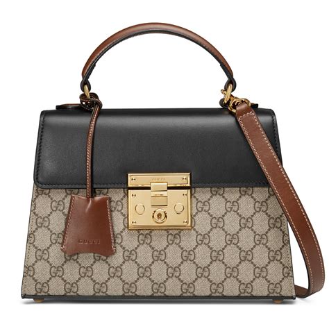 gucci top handle purse|gucci top closure handbags.